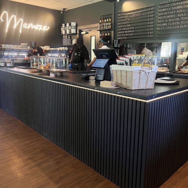 Mamoxx café interior design in Birmingham by Megan Ace