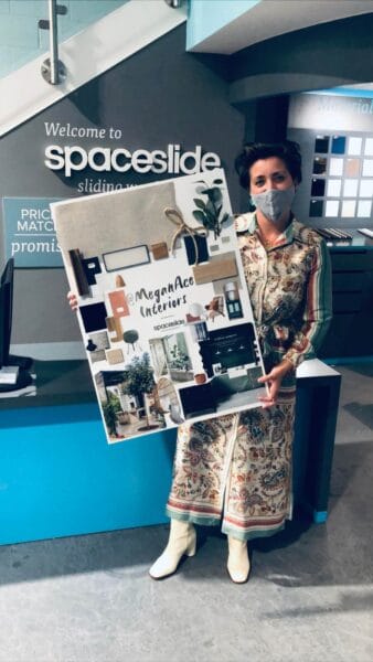 Mood board for Megan Ace Interiors collaboration with Spaceslide sliding wardrobes