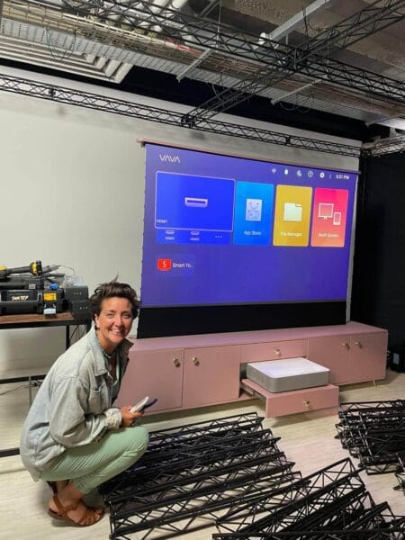 Megan Ace Interiors collaboration with LaserTV